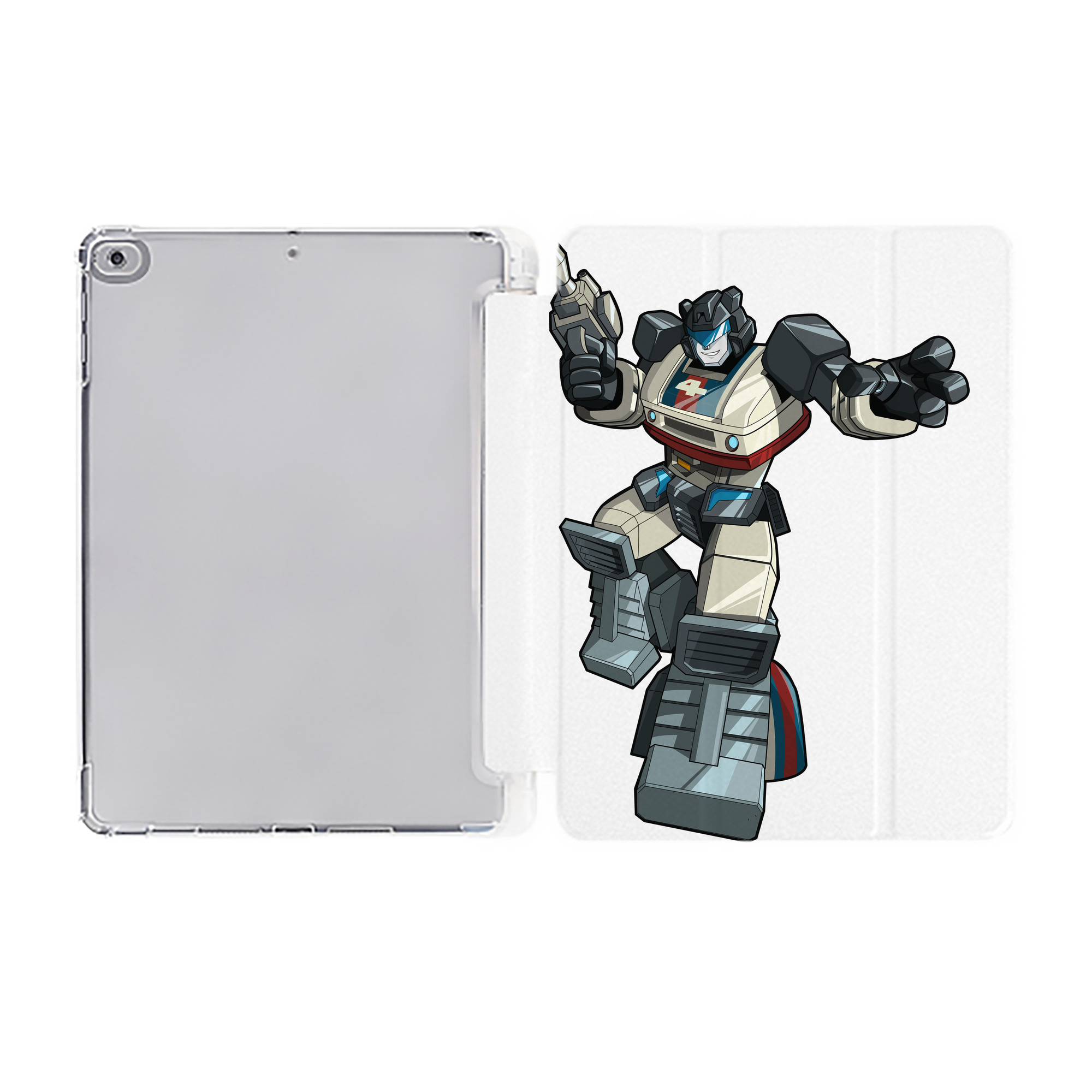 （画像用）  IPad ケース ペン収納付き 三つ折りスタンド PUレザー×シリコン 対応機種9.5/10.5/10.9インチ